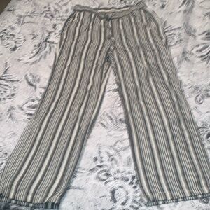 Like new old navy linen blend wide leg pants